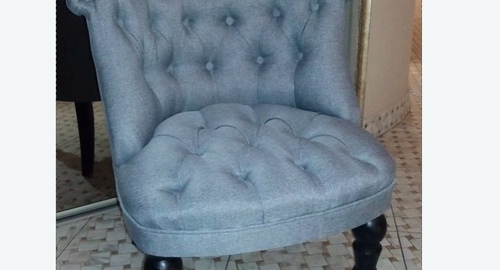 Обшивка стула на дому. Русско-Высоцкое